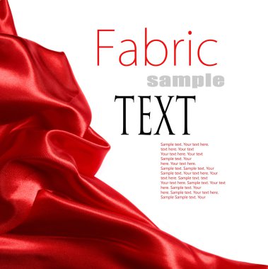 Red satin fabric