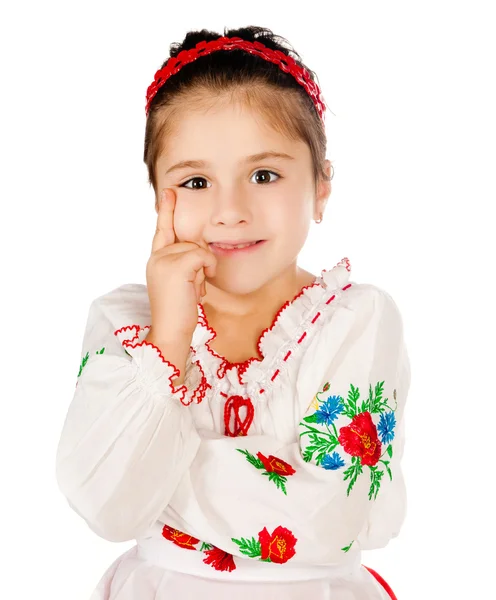 Girl dressed in Ukrainian — Stock Photo, Image