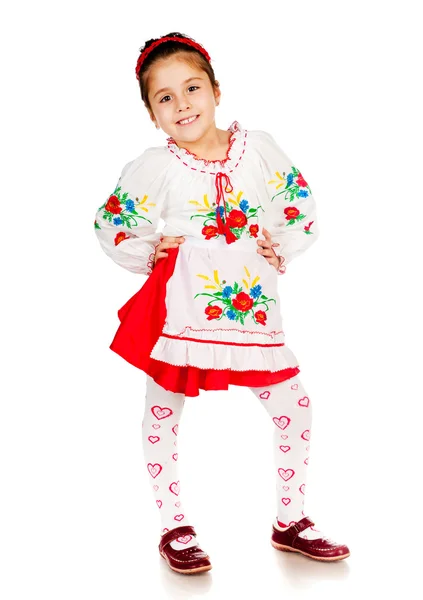 Fille habillée en ukrainien — Photo