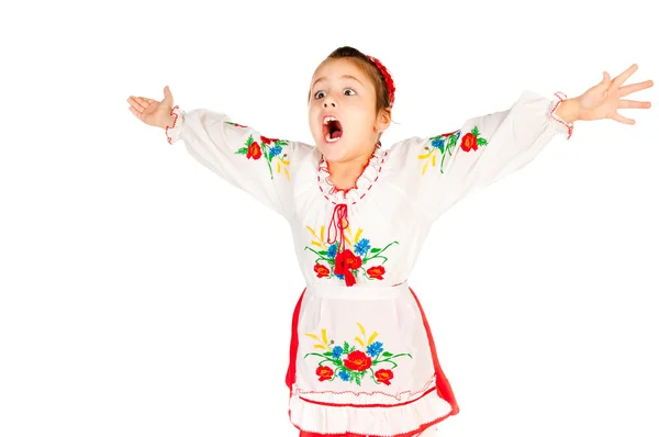 Chica vestida en ucraniano —  Fotos de Stock