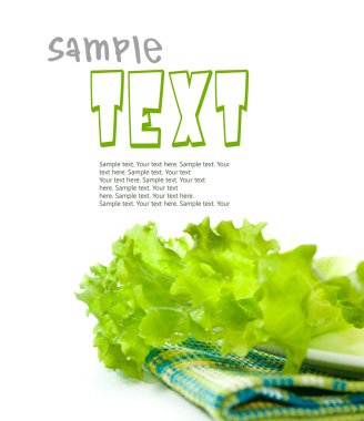 Fresh green lettuce clipart