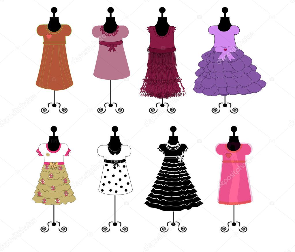 Dresses vector illustration