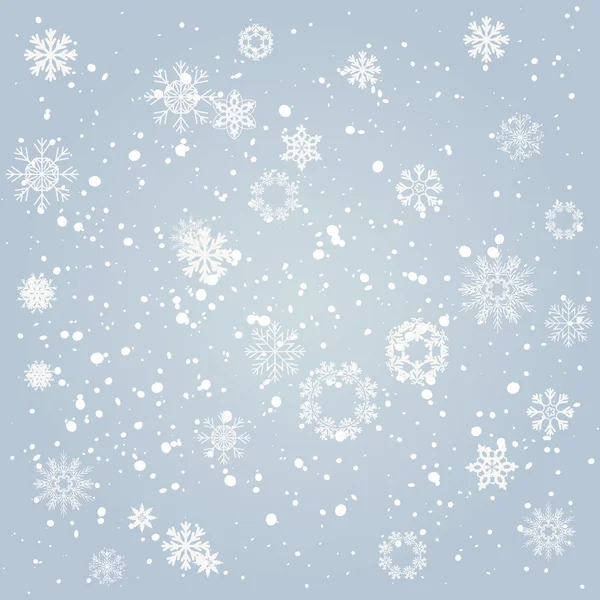 Fallande snöflingor — Stock vektor