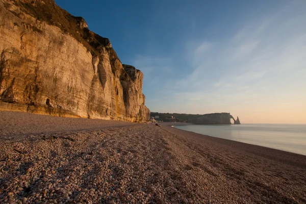 stock image Cliffs at the beach of Etretat