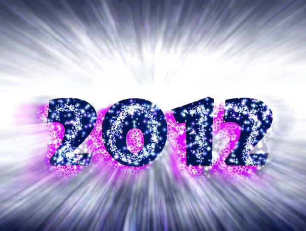 Nieuwjaar, barst 2012, — Stockfoto