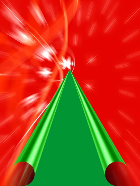 Paper Christmas tree — Stock Photo, Image