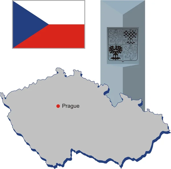 República Checa — Vector de stock
