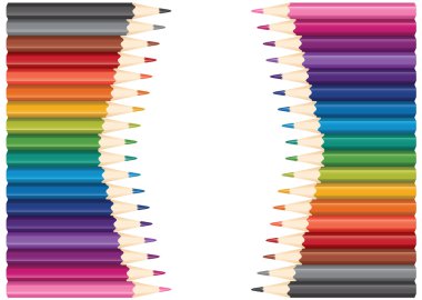 Renkli kalemler.