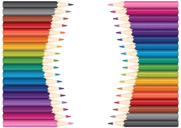 Conjunto de lápices de colores — Archivo Imágenes Vectoriales