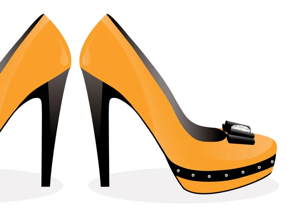 Paire de chaussures jaunes — Image vectorielle