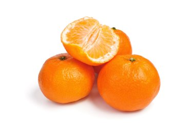 Mandarin isolated on white background clipart