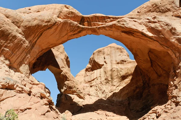 Arco doble en el Parque Nacional Arches —  Fotos de Stock