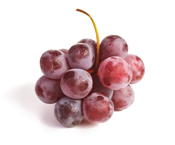 Red grapes isolated on white background — Stock Photo, Image