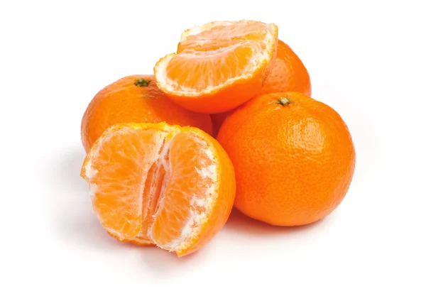 Mandarin isolerad på vit bakgrund — Stockfoto