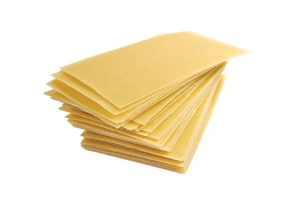 Lasagna pasta isolated on white background — Stock Photo, Image