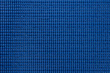 Mavi yoga mat closeup çekim