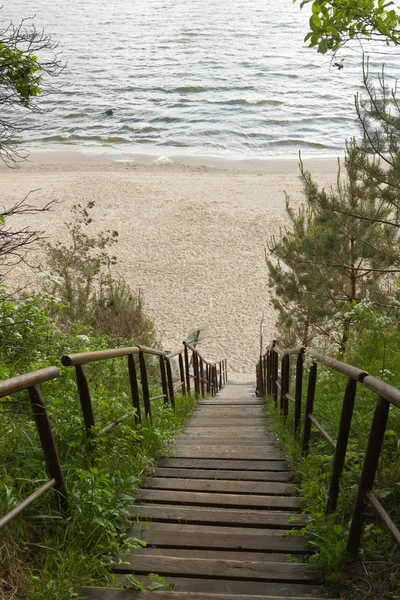 Пляжная лестница — стоковое фото