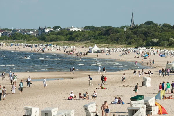Балтийская пляжная сцена — стоковое фото