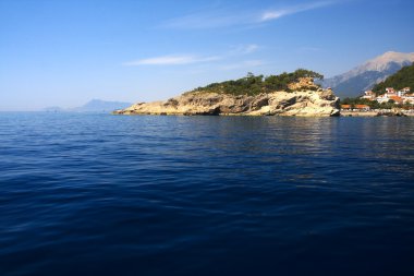 görüş Akdeniz deniz manzarası.