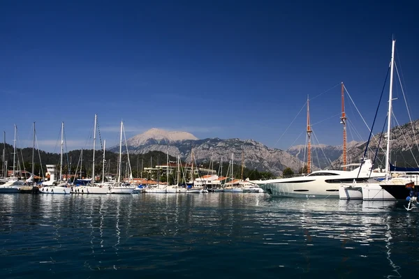 stock image Morning in harbor