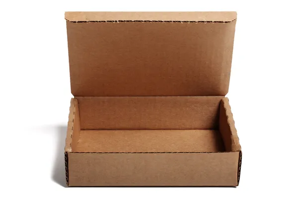 Ανοιχτό χάρτινο κουτί — Φωτογραφία Αρχείου