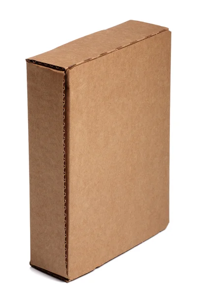 Caixa de papelão vertical — Fotografia de Stock