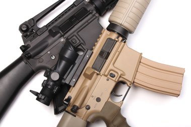 Two US Army assault rifles. clipart