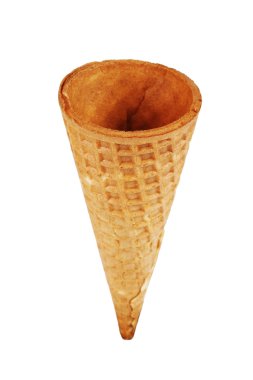 Waffle cone for ice cream clipart