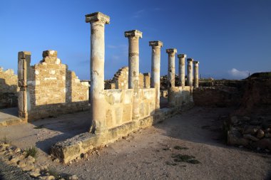 tapınağın sütun, paphos, Kıbrıs.