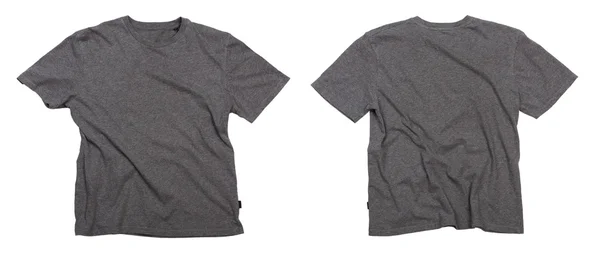 T-shirts cinzentas em branco . — Fotografia de Stock