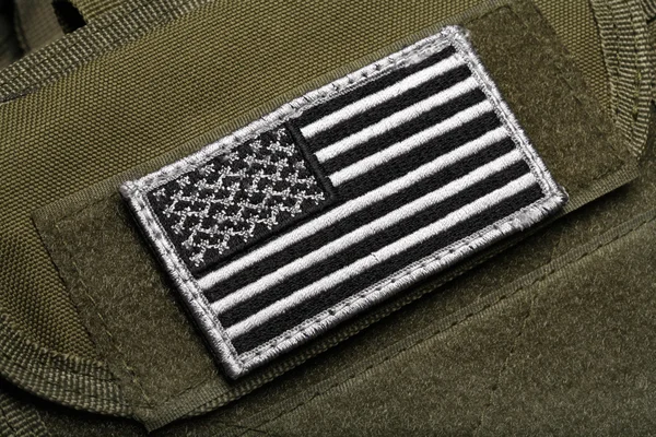 American flag on vest — Stock Photo, Image