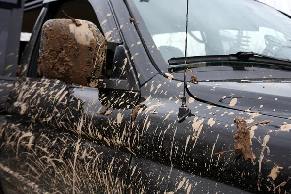 Muddy SUV. — Stock Photo, Image