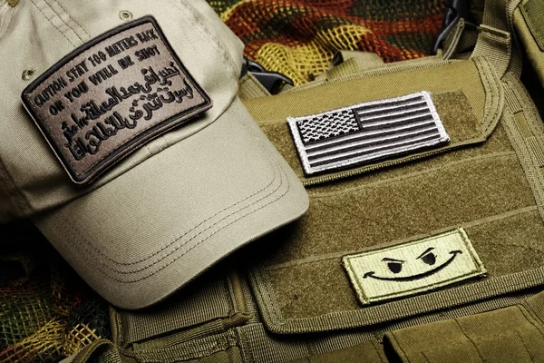 American paramilitary contractor equipment. — Stock Photo, Image
