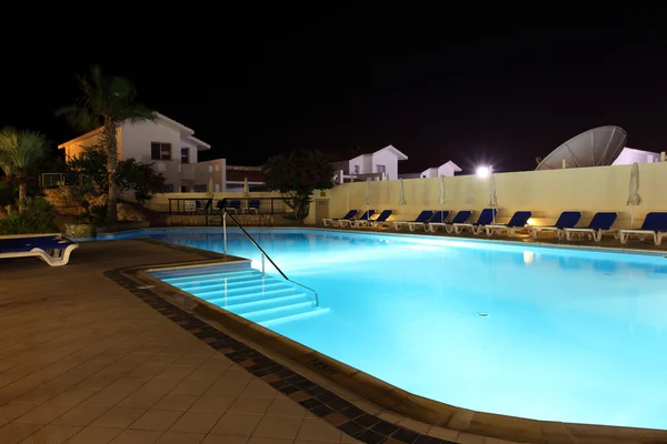 stock image Night swimming pool.