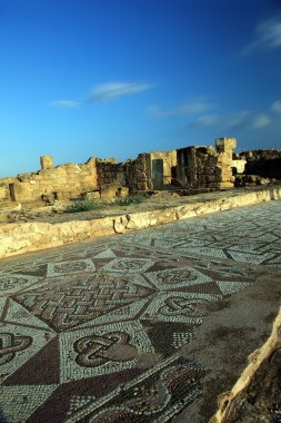 kalıntıları eski binalarda, paphos, Kıbrıs.