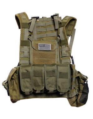 US tactical vest. clipart