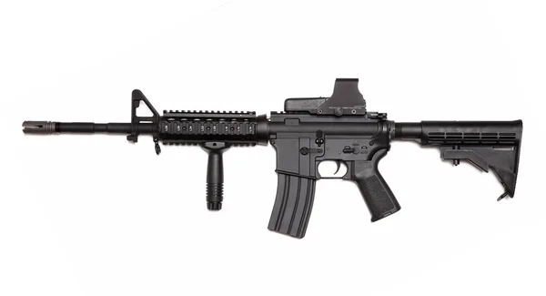 US Army M4A1 rifle con mira holográfica . —  Fotos de Stock