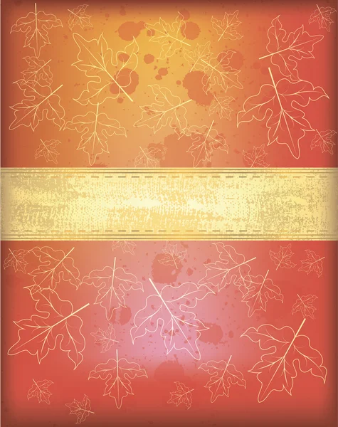 Φθινοπωρινό φόντο με φύλλα σφενδάμου — Διανυσματικό Αρχείο