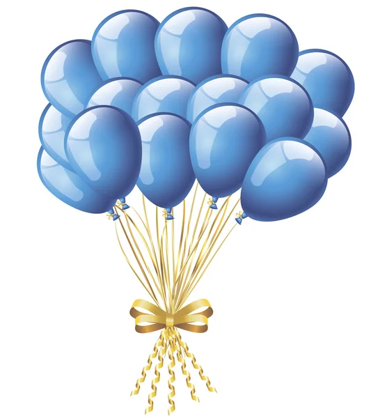 Blaue Luftballons — Stockvektor