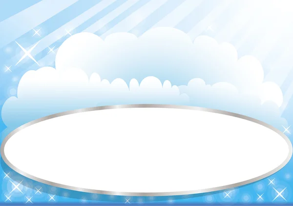 Hintergrund mit Wolken — Stockvektor