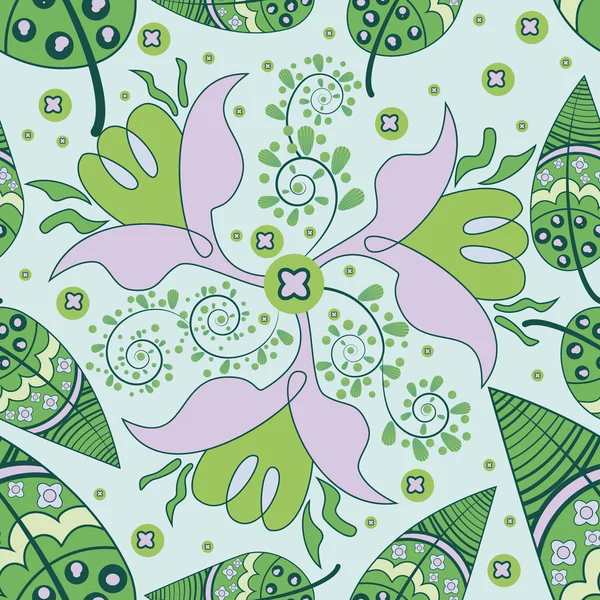 Nahtlose abstrakte florale Hintergrund — Stockvektor