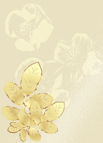 Vector vintage fondo floral — Archivo Imágenes Vectoriales