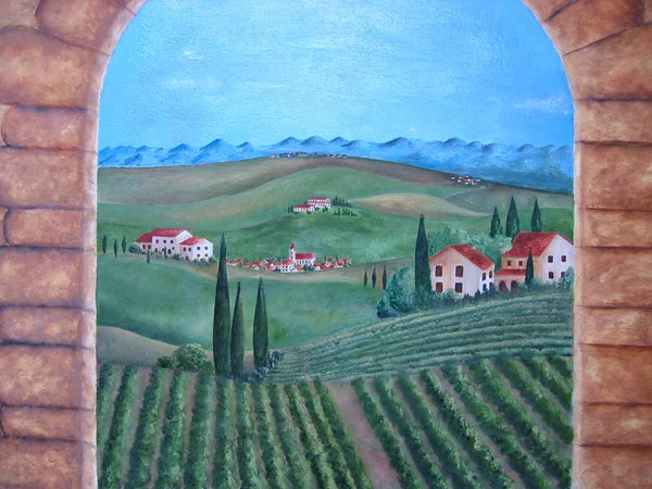Pintura Toscana. ARTE . — Foto de Stock