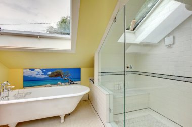 tavan arasında yeni banyo duş remodeled