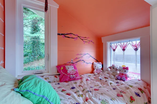 Kids baby girl bedroom — Stock Photo, Image