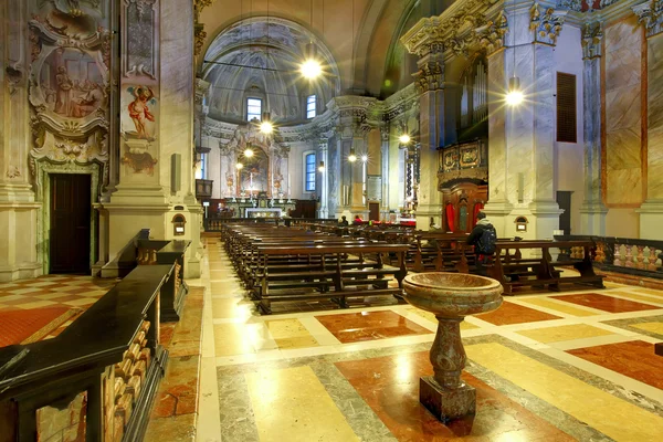 stock image Lugano, Switzerland. CHurch interior.