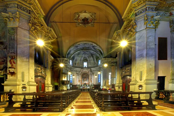 Lugano, Suiza. Church interior . — Foto de Stock