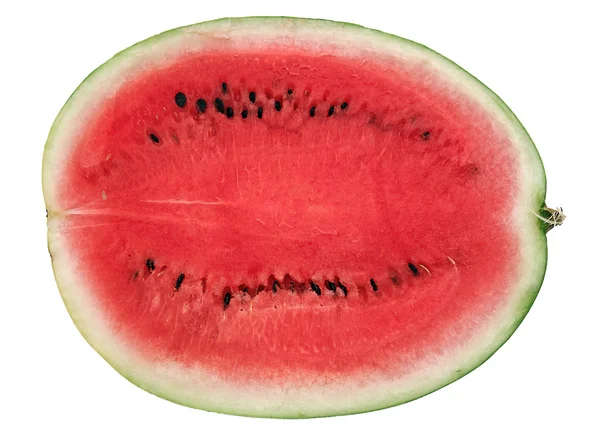 Vannmelon delt i to – stockfoto