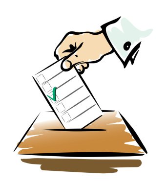 Voting symbol 2 clipart