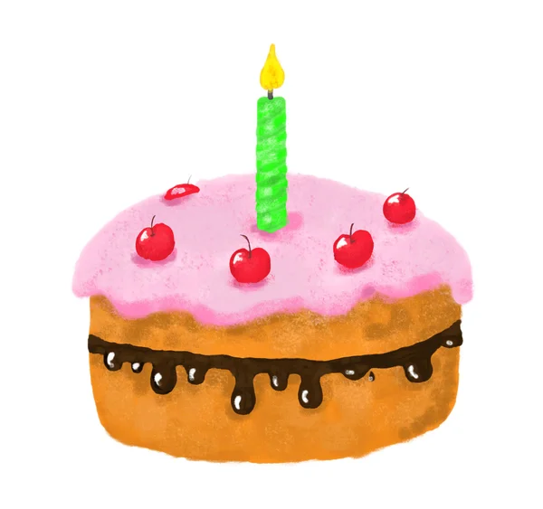 Tort na urodziny — Zdjęcie stockowe